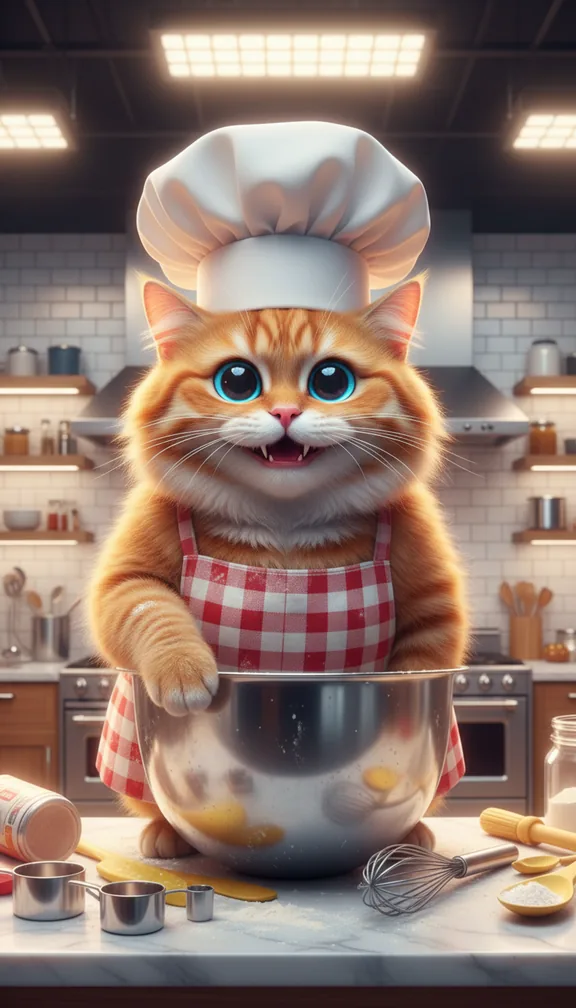 Pet chef: Your character hosts a chaotic cooking show